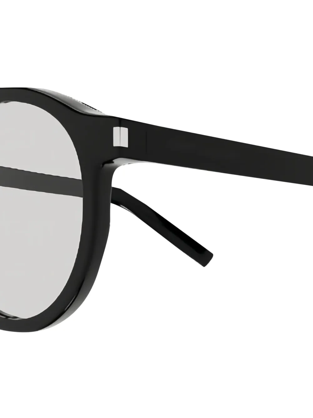 Saint Laurent Round-frame Sunglasses In Black