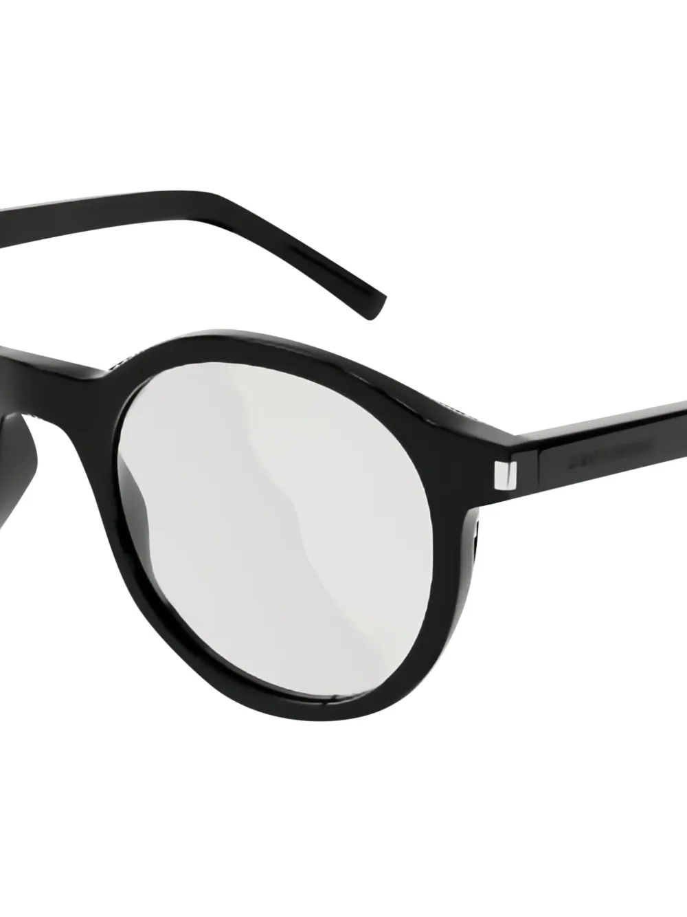 Saint Laurent Round-frame Sunglasses In Black