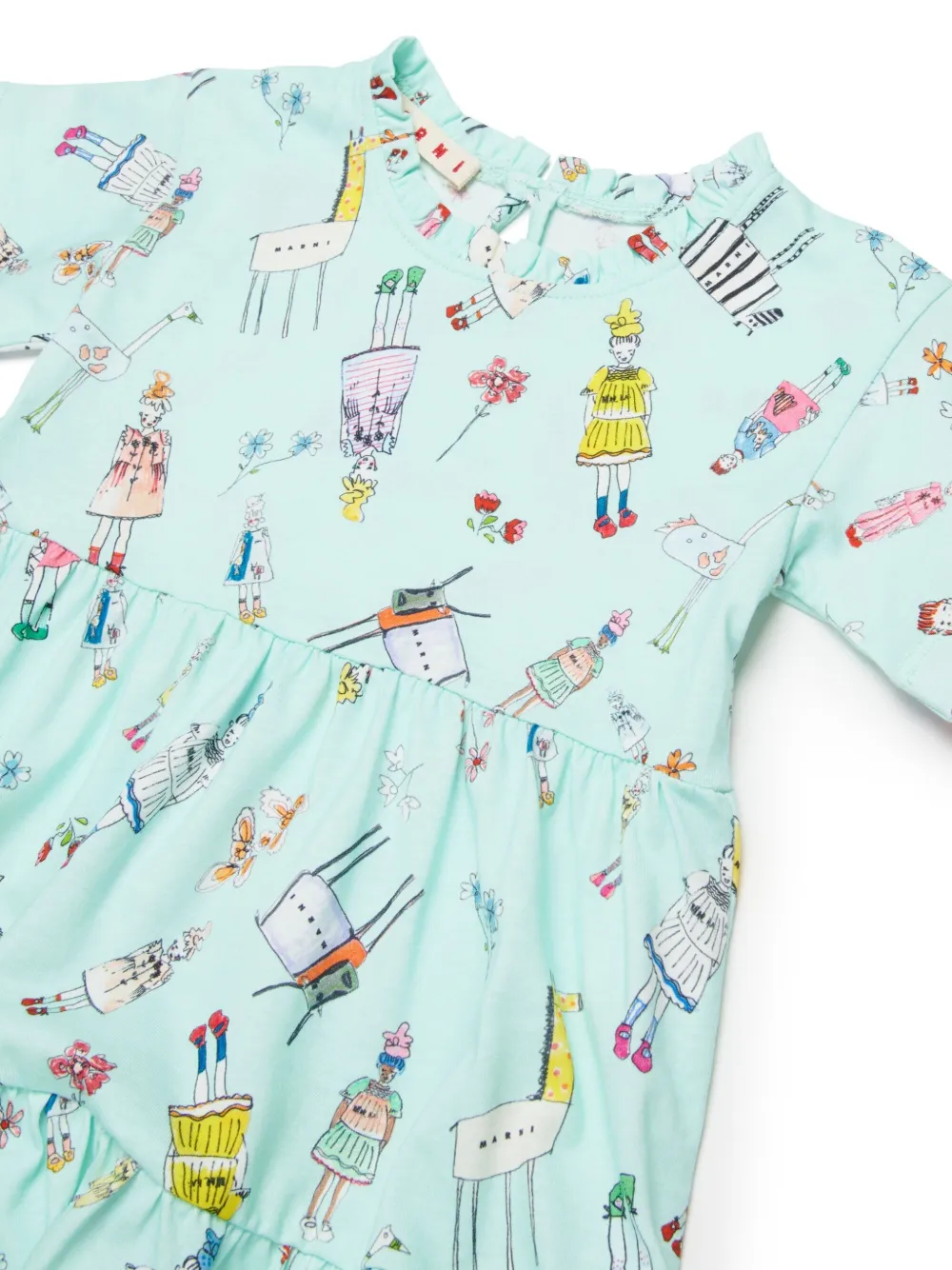 Marni Kids Jurk met print Blauw