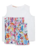 Marni Kids Holiday-print tank top - White