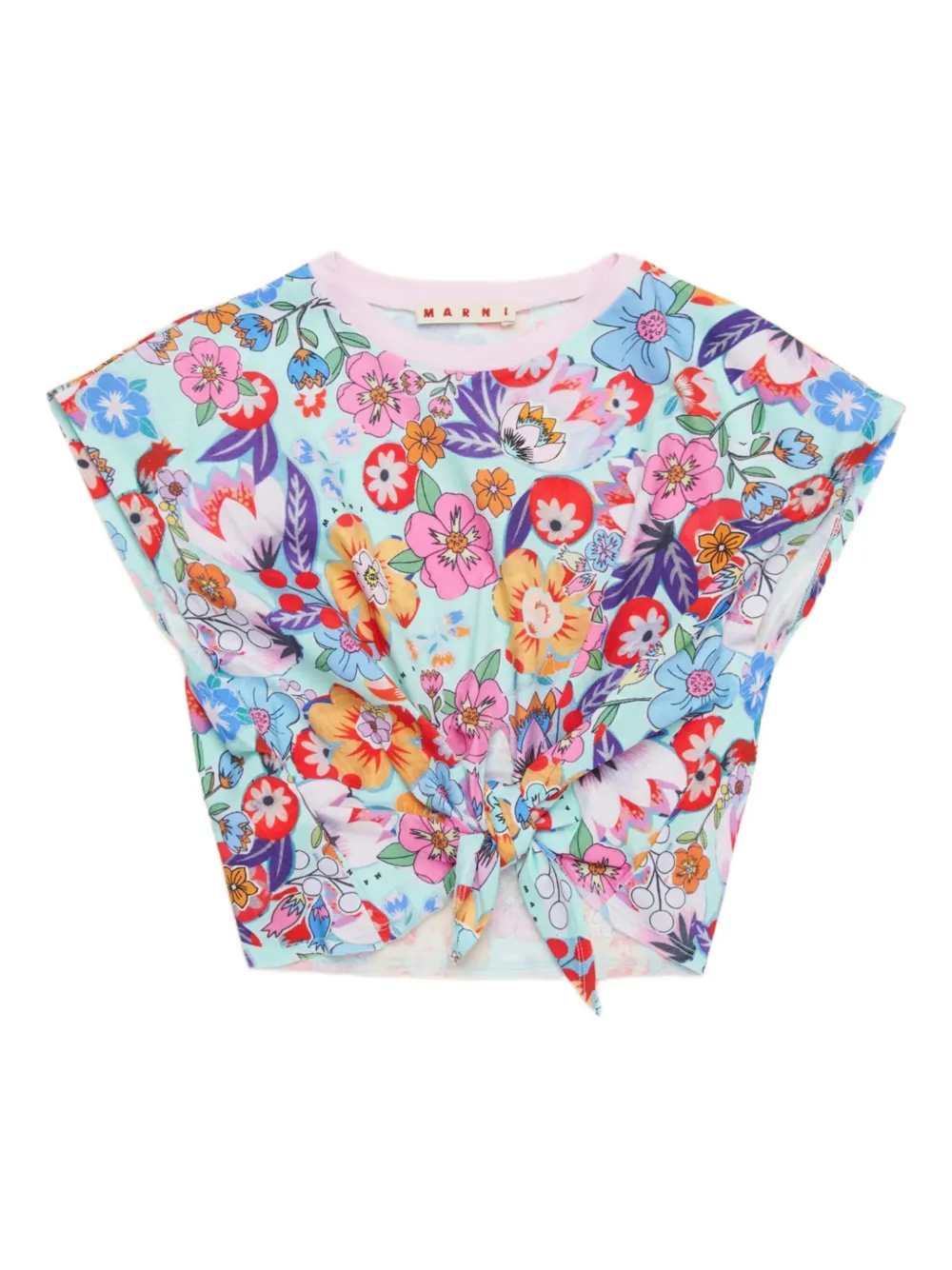 Marni Kids Holiday Tシャツ - ブルー Marni Kids Holiday Tシャツ - ブルー