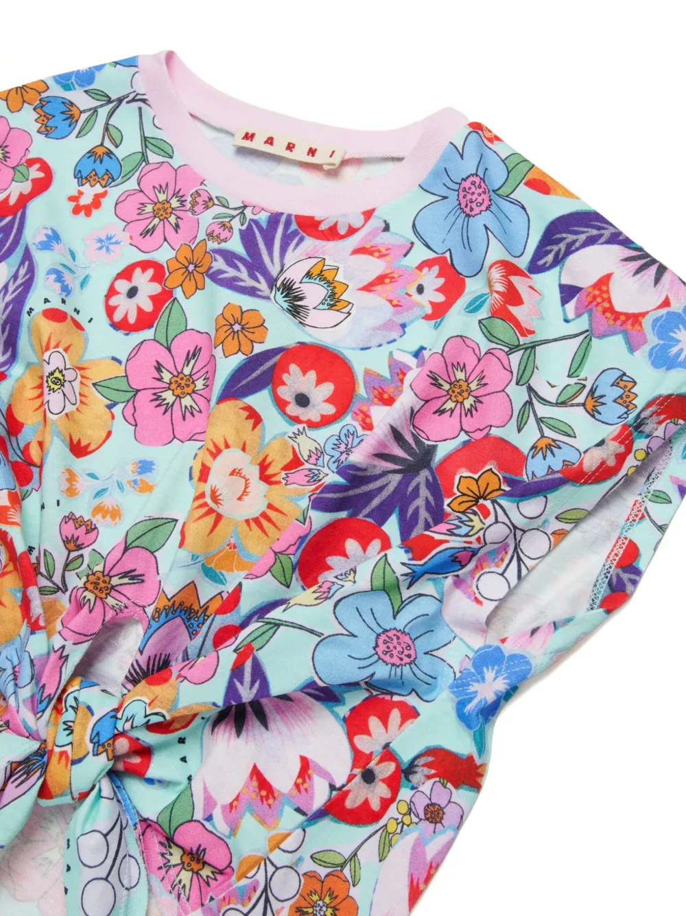 Marni Kids Holiday T-shirt Blauw
