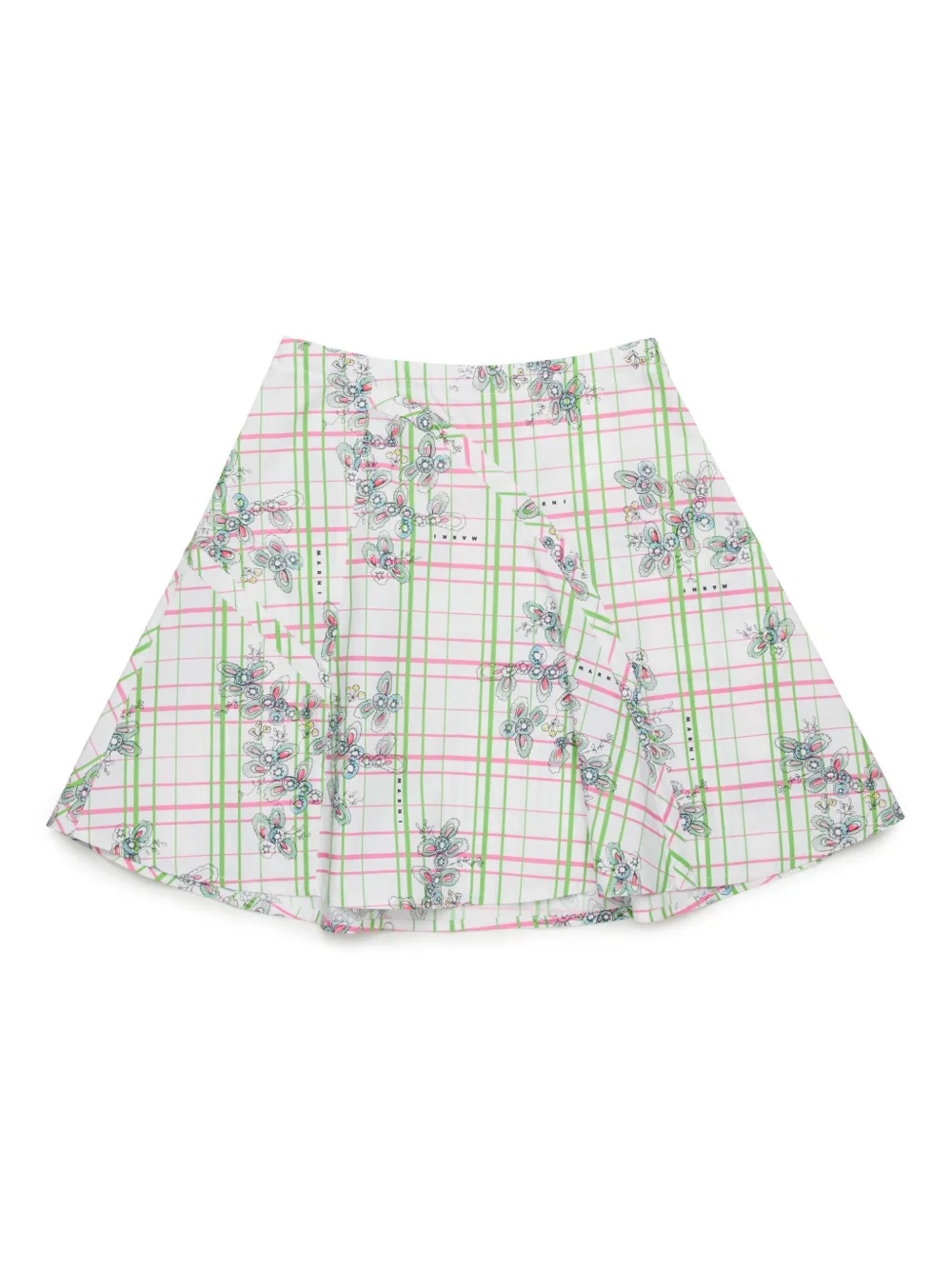 Marni Kids Greenhouse ミニスカート - ホワイト Marni Kids Greenhouse ミニスカート - ホワイト