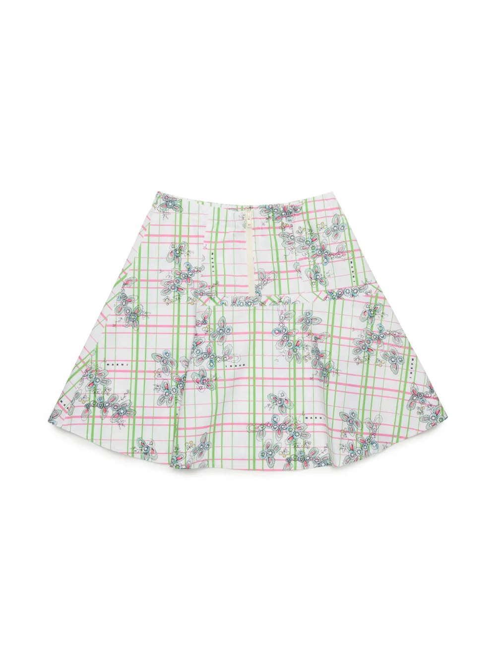 Marni Kids Greenhouse mini skirt - Wit