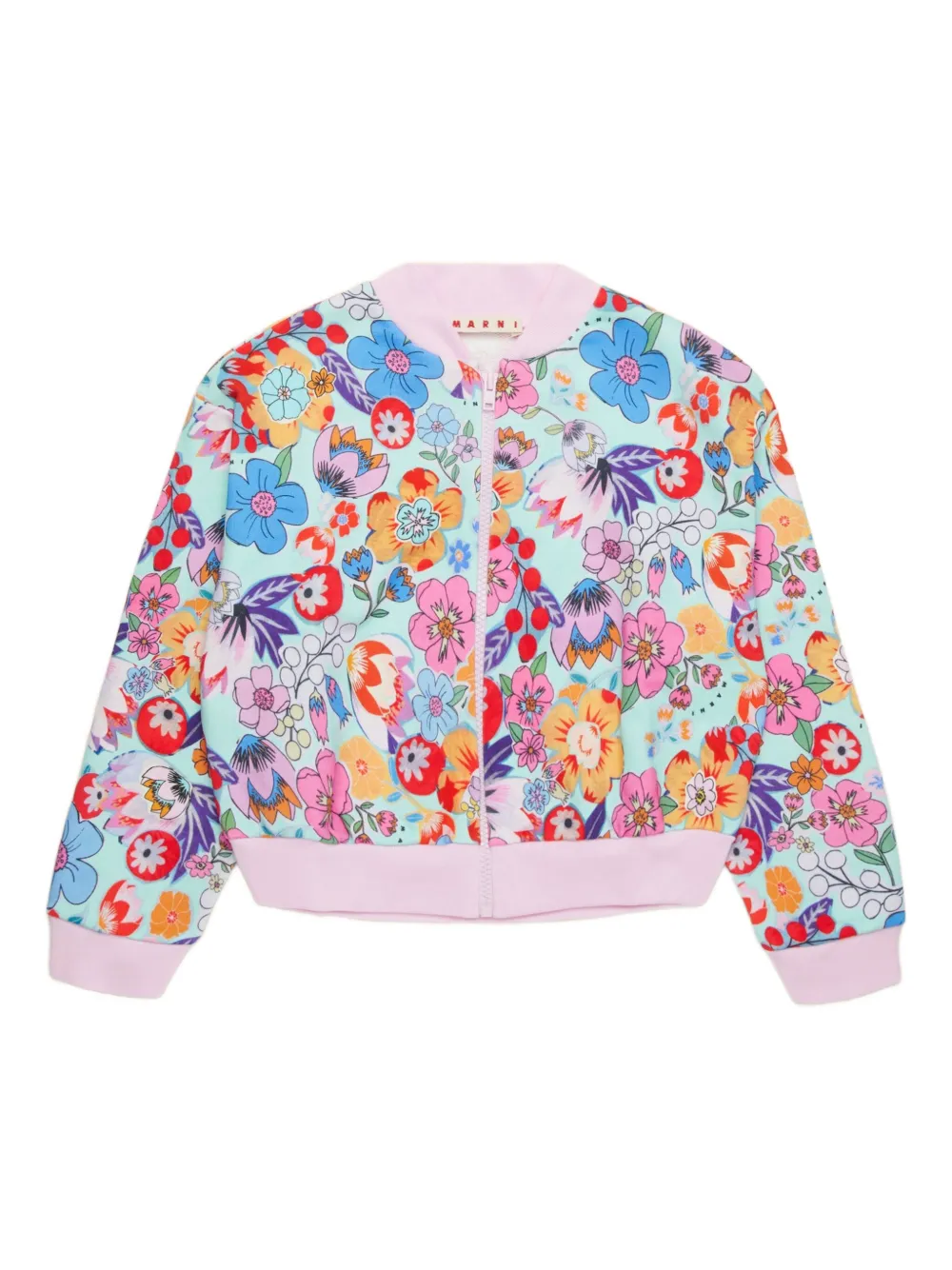 Marni Kids Holiday スウェットシャツ - ブルー Marni Kids Holiday スウェットシャツ - ブルー