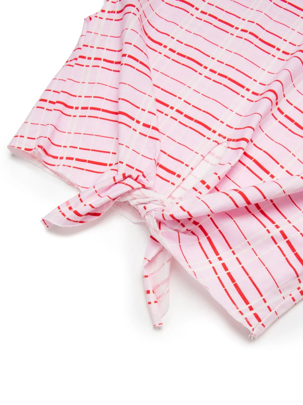 Marni Kids Geruit T-shirt Roze