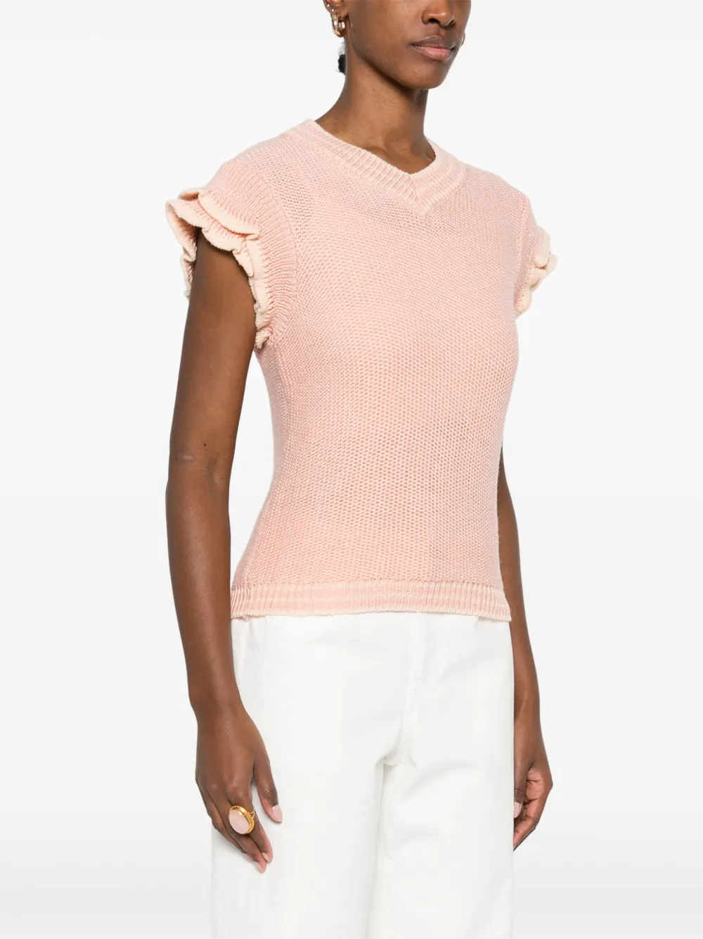 Chloé Gebreide spencer Roze