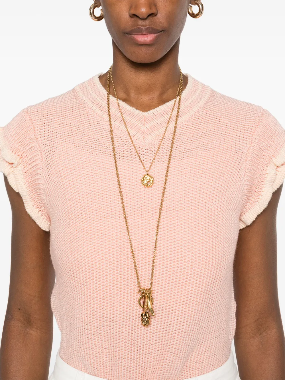 Chloé Gebreide spencer Roze