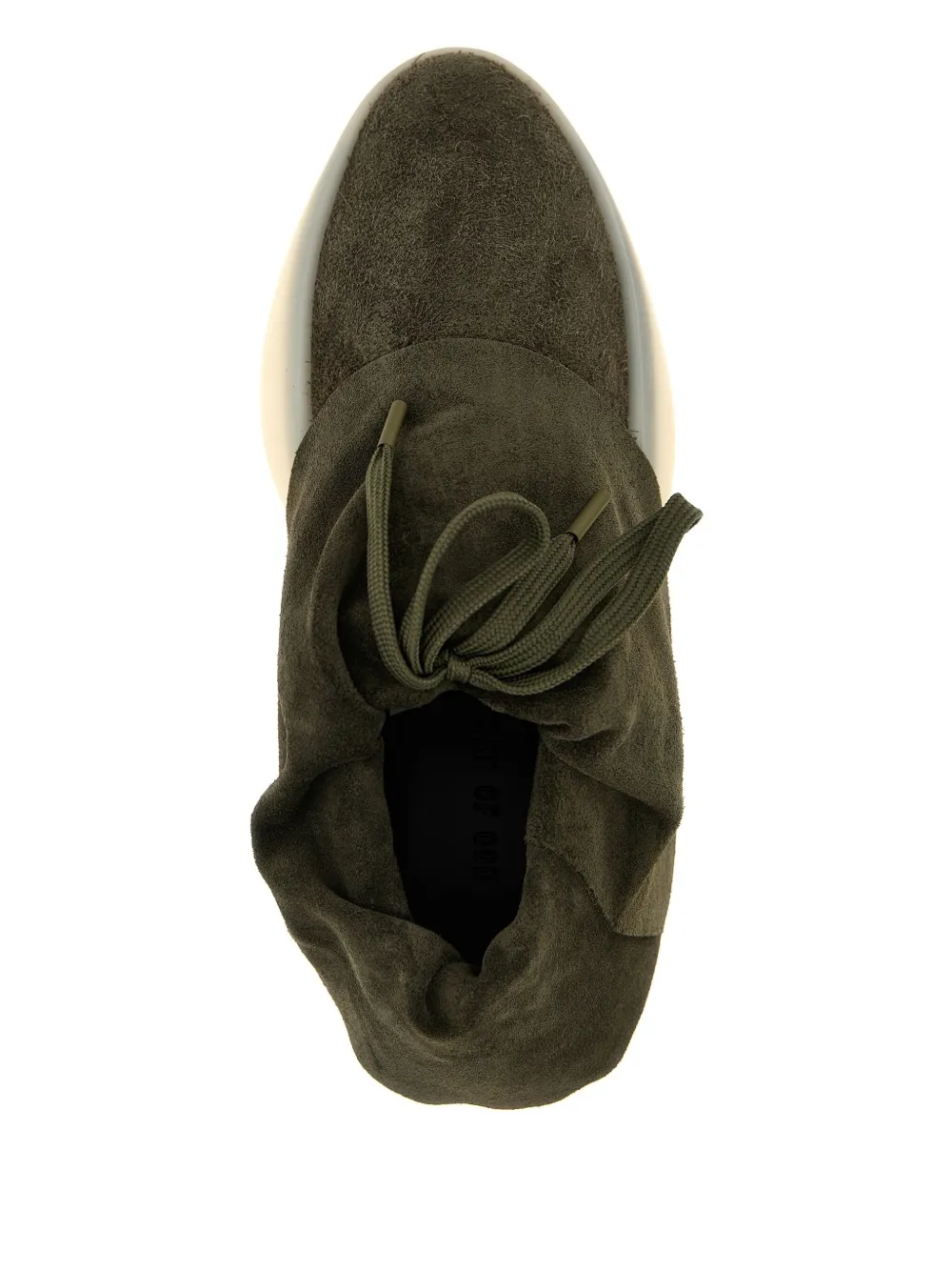 Fear Of God Man Sneakers Dark Green Size 7 Leather In Green