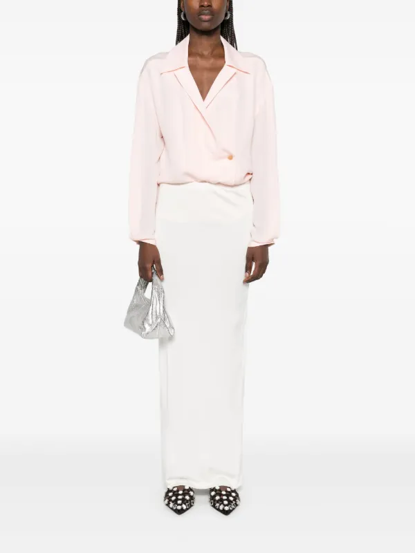 KHAITE Ashton Blouse | Pink | FARFETCH