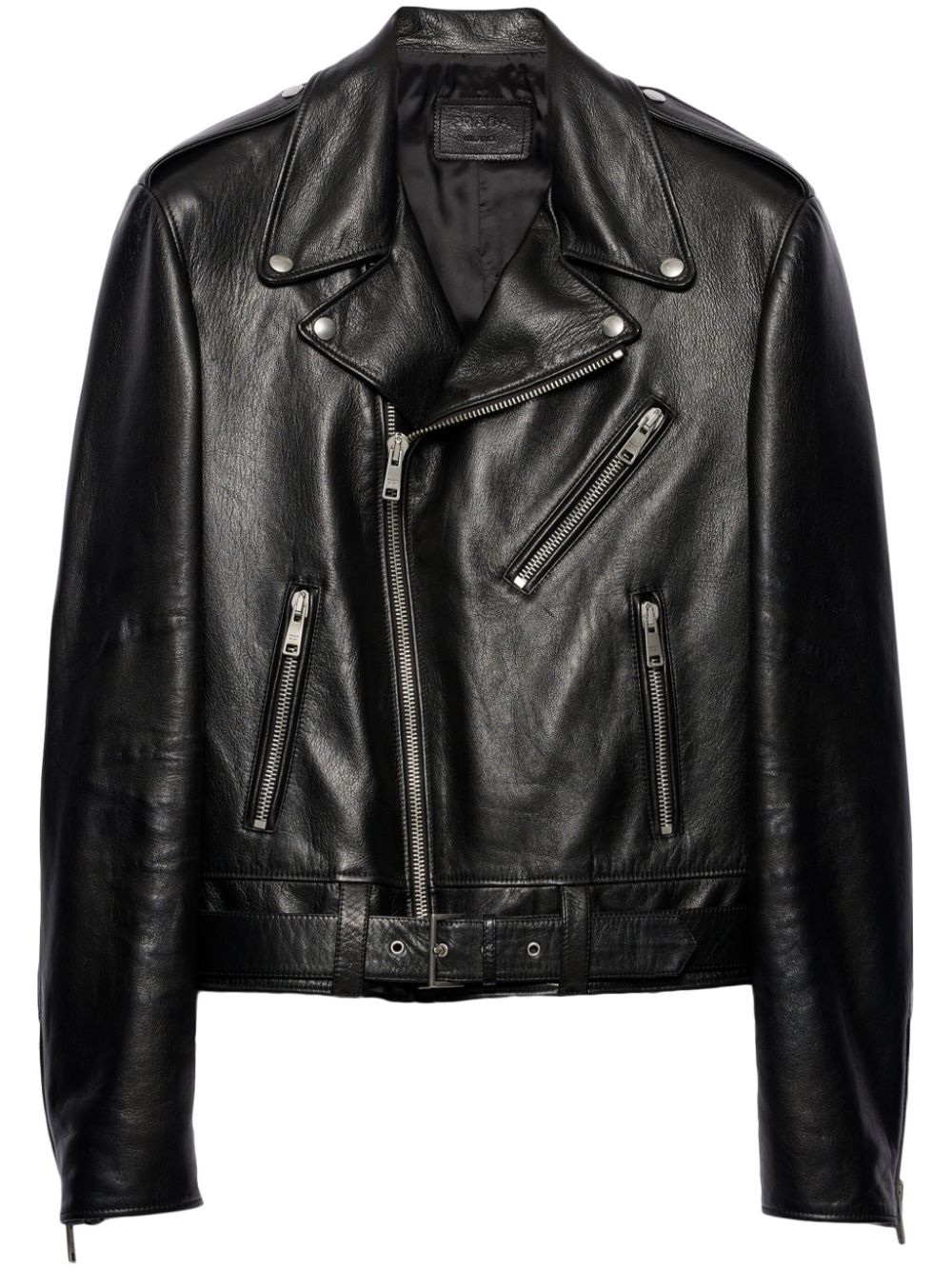 leather biker jacket