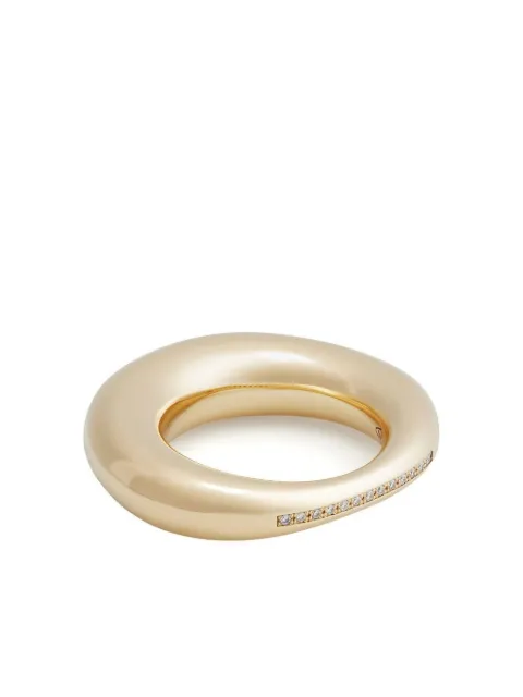 Lauren Rubinski anillo Peggy en oro amarillo de 14kt con diamantes