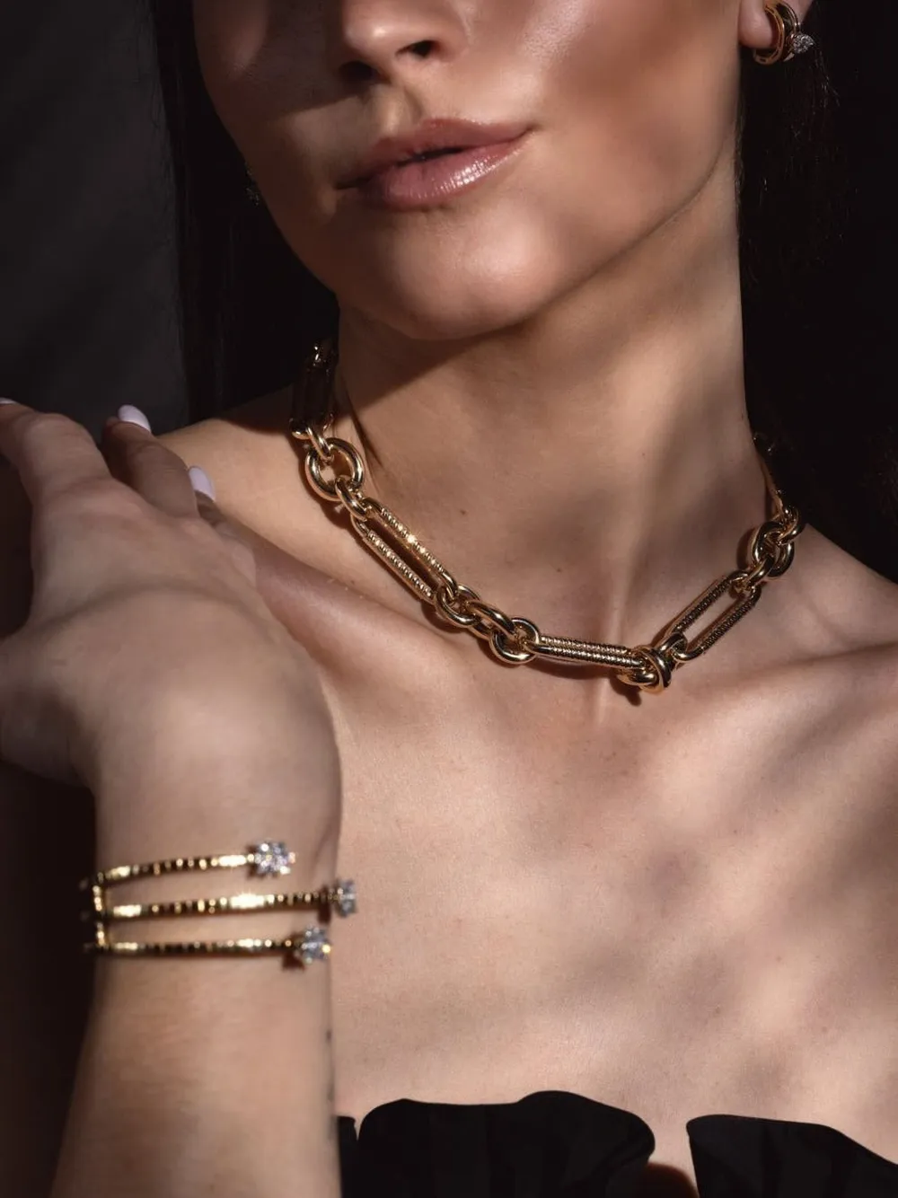 Lauren Rubinski Collana Miuccia media in oro giallo 14kt | Collane | Image 3