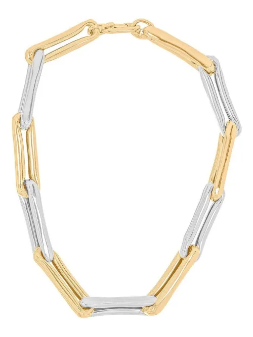 Collier Lauren en jaune et blanc 14ct - Lauren Rubinski - Modalova