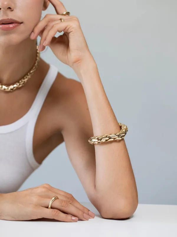 Lauren Rubinski Gia ブレスレット 14Kイエローゴールド | ゴールド 