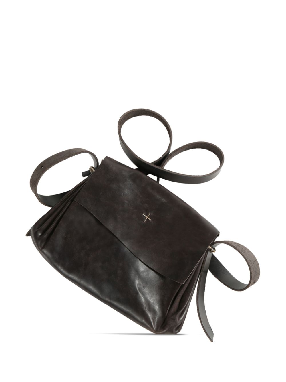 Ma+ leather cross body bag - Bruin