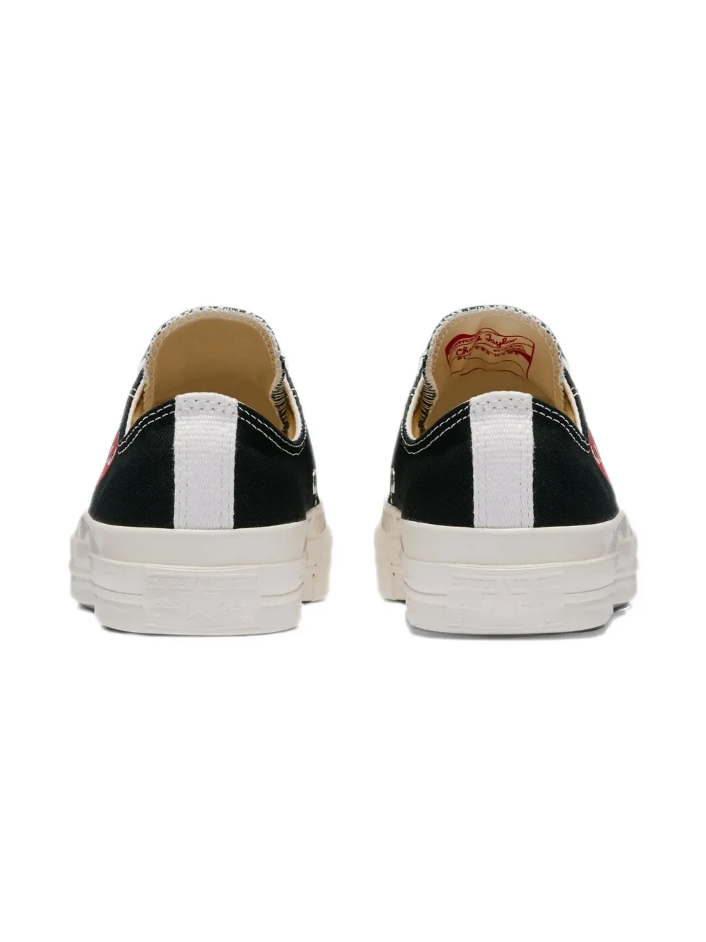 Converse Kids Chuck 70 Low "Comme des Garcons Play Small Red Heart Black" sneakers Zwart