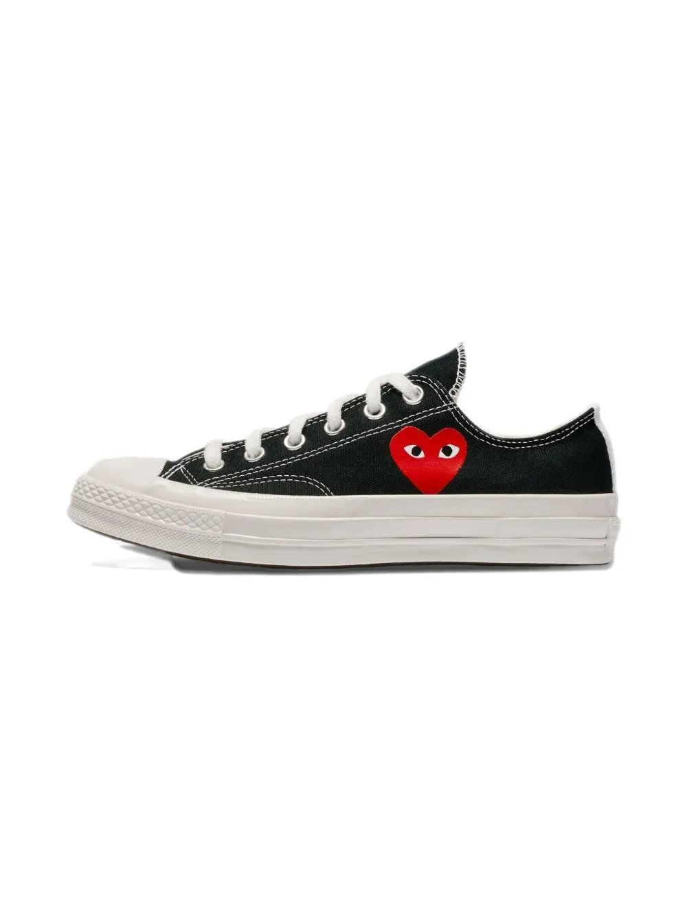 Converse Kids Chuck 70 Low Comme des Garcons Play - Small Red Heart Black sneakers - Zwart