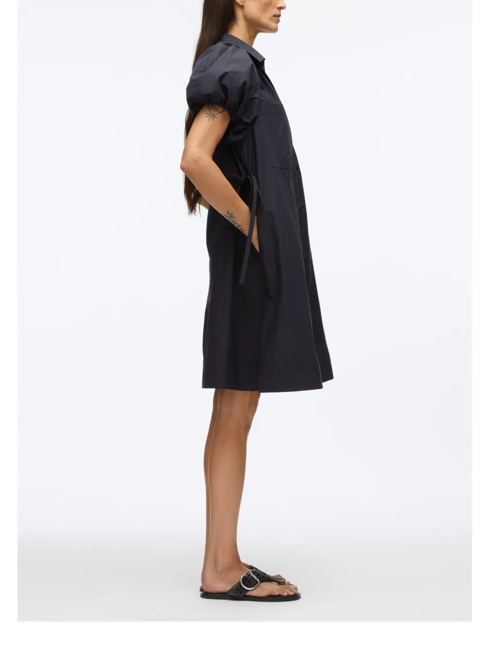 3.1 Phillip Lim Mini-jurk van popeline Blauw