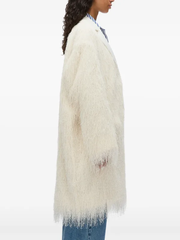 3.1 Phillip Lim フリンジ タキシードコート | ニュートラル