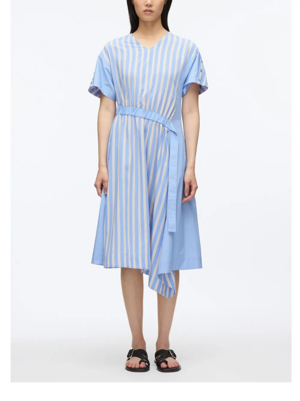 3.1 Phillip Lim Gestreepte jurk Blauw