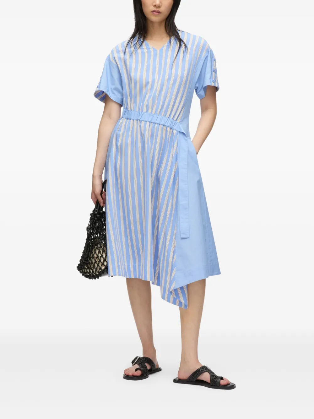 3.1 Phillip Lim Gestreepte jurk - Blauw