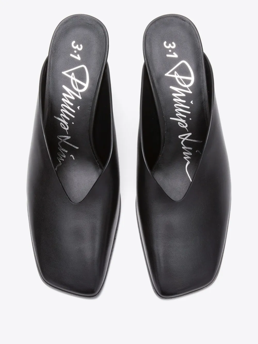 3.1 Phillip Lim 68mm Square-toe Mules In Schwarz