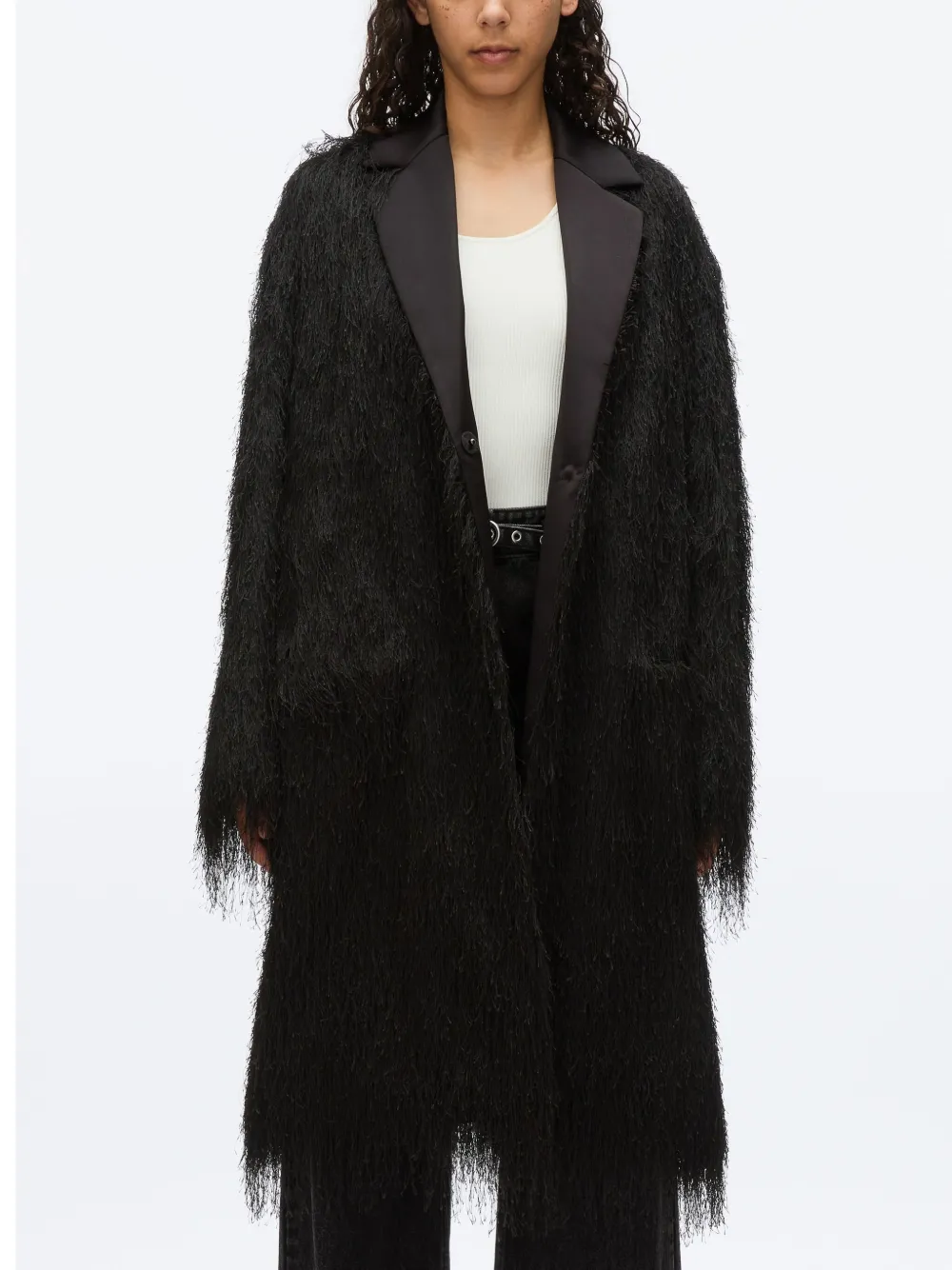 Shop 3.1 Phillip Lim Fringe Tuxedo-coat In Braun