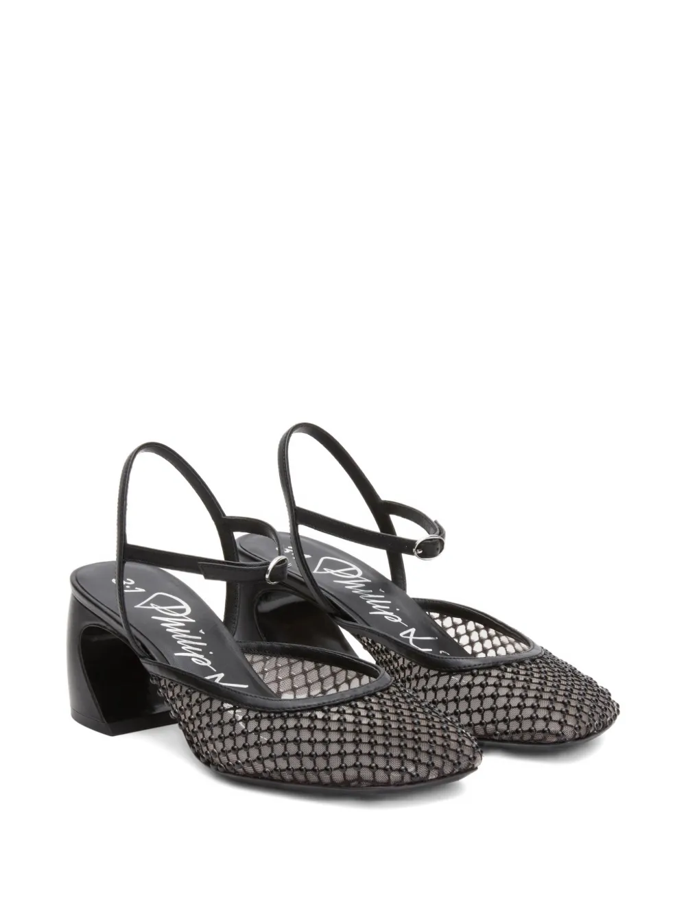  3.1 Phillip Lim Square-toe Mary-jane Pumps - Black 
