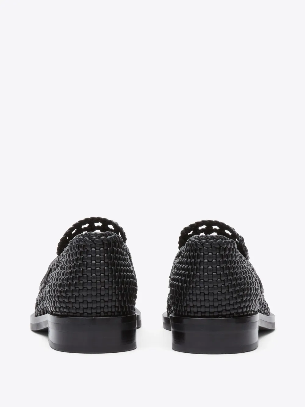 3.1 Phillip Lim Alexa Macrame Leather Loafers In Schwarz