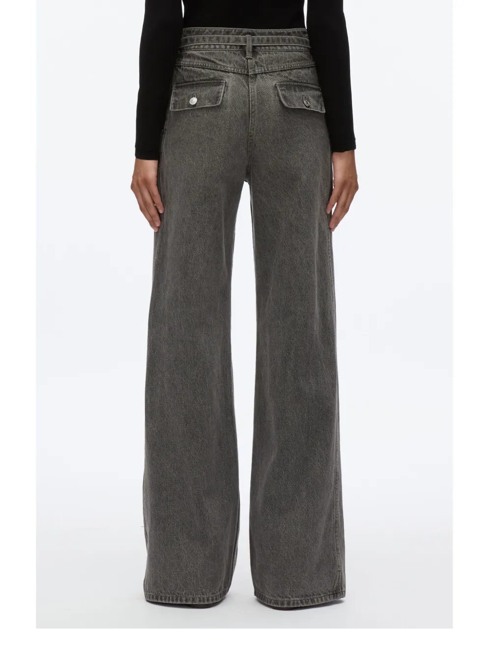 3.1 Phillip Lim Jeans met wijde pijpen Grijs