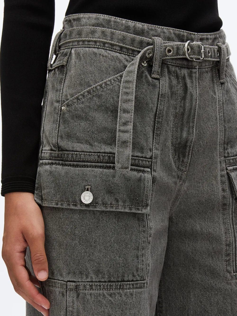 3.1 Phillip Lim Jeans met wijde pijpen Grijs