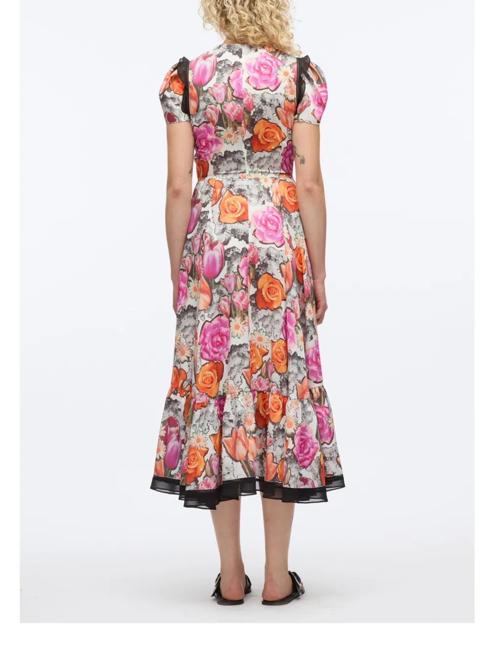 3.1 Phillip Lim Midi-jurk met bloemenprint Roze
