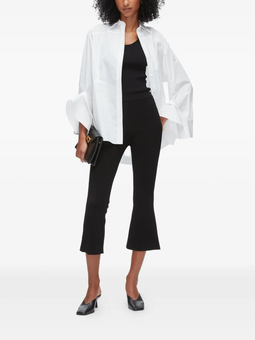 3.1 Phillip Lim Flared broek - Zwart