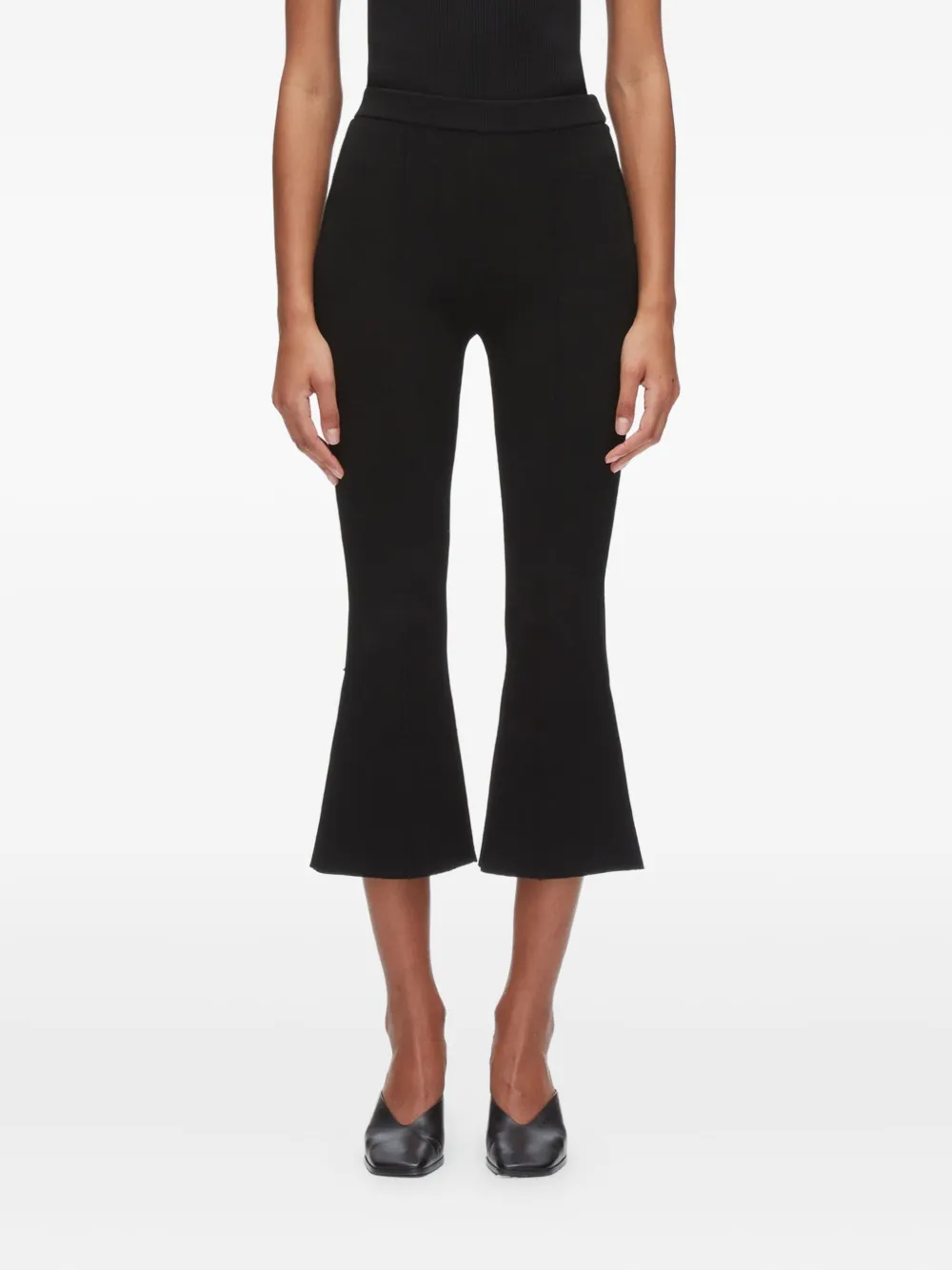 3.1 Phillip Lim リブ フレアパンツ - ブラック 3.1 Phillip Lim リブ フレアパンツ - ブラック