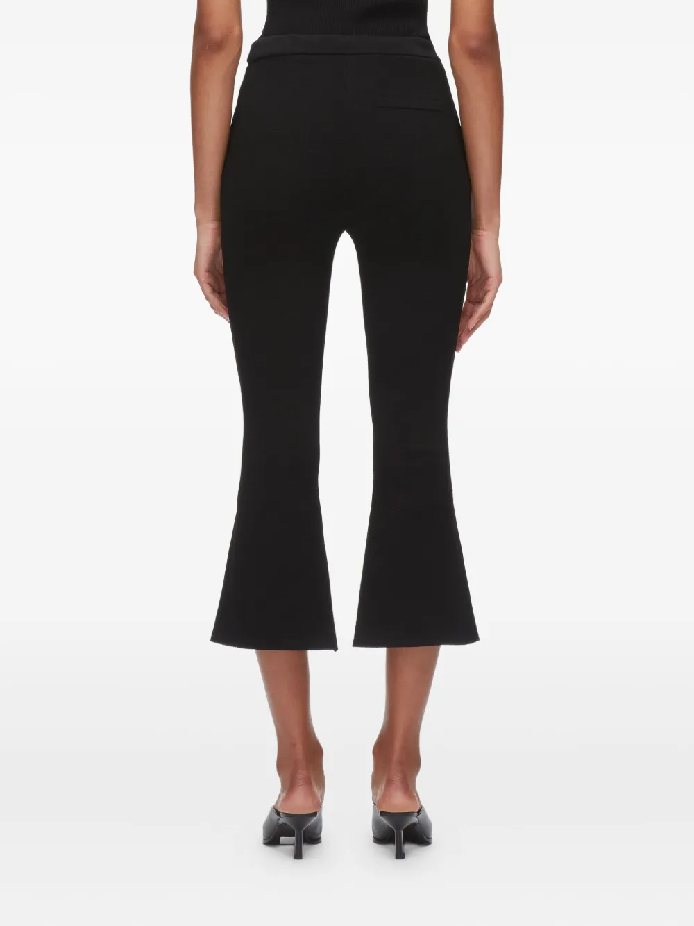 3.1 Phillip Lim Pull-on Crop Kick-flare Pants In Black
