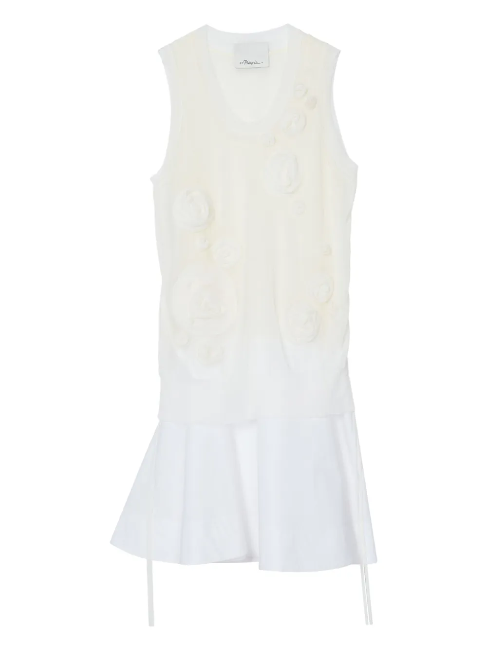 3.1 Phillip Lim Jurk met bloemenpatch Wit