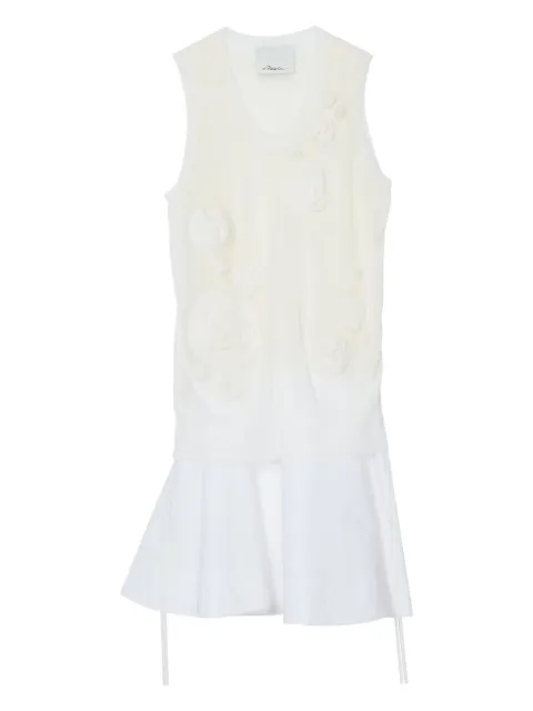 3.1 Phillip Lim floral-appliqué midi dress