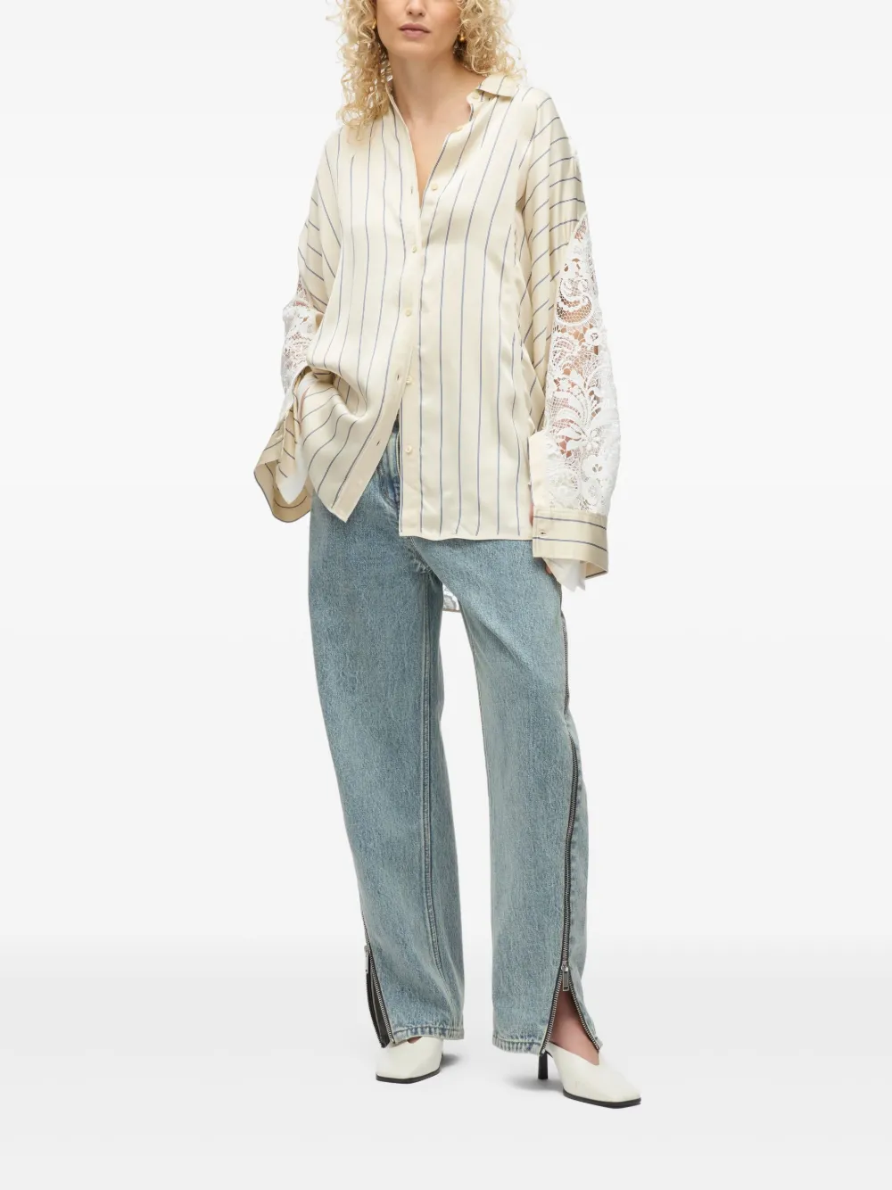 3.1 Phillip Lim Gestreept blouse Wit
