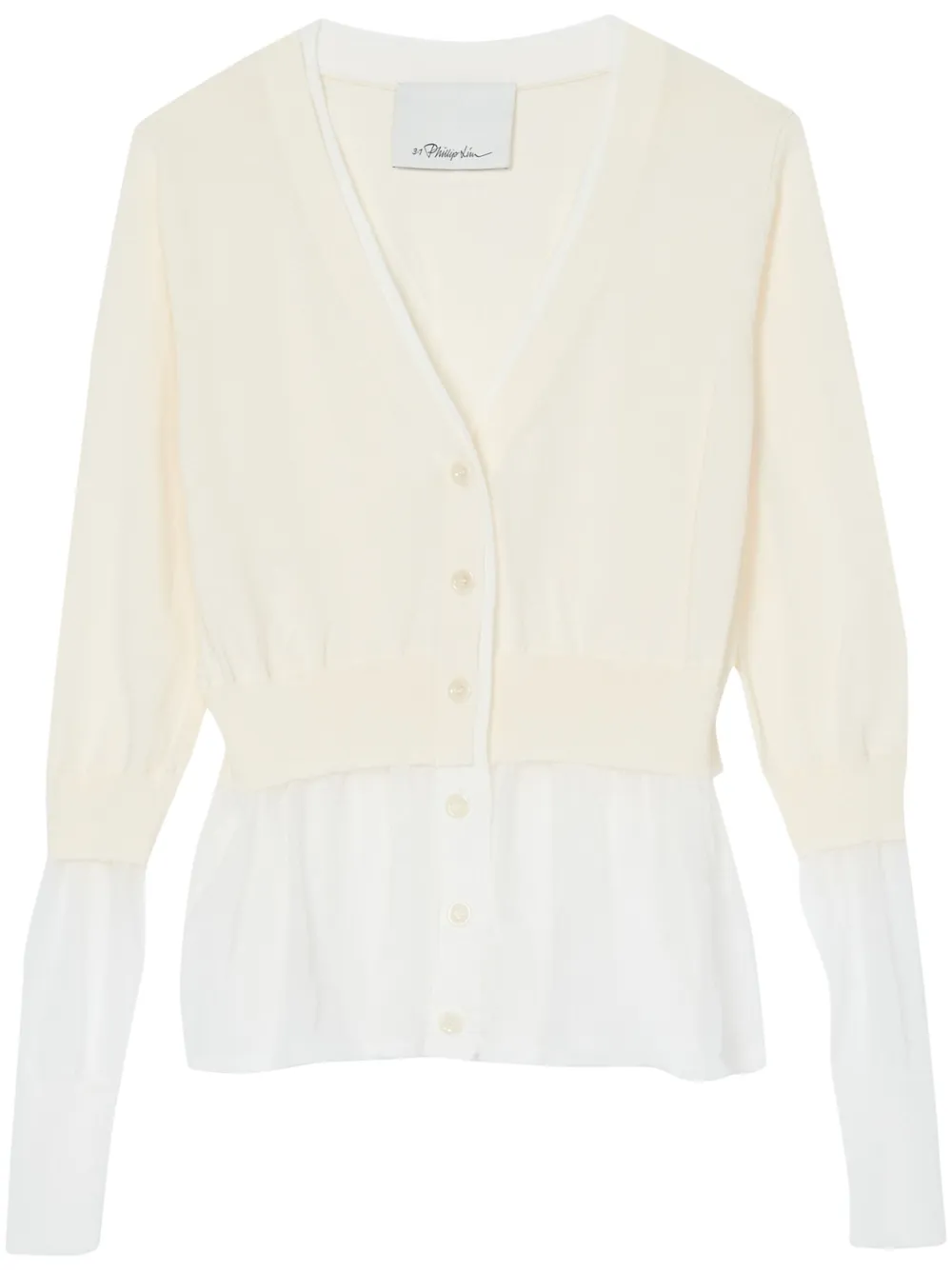 3.1 Phillip Lim Gelaagd gebreid vest Beige
