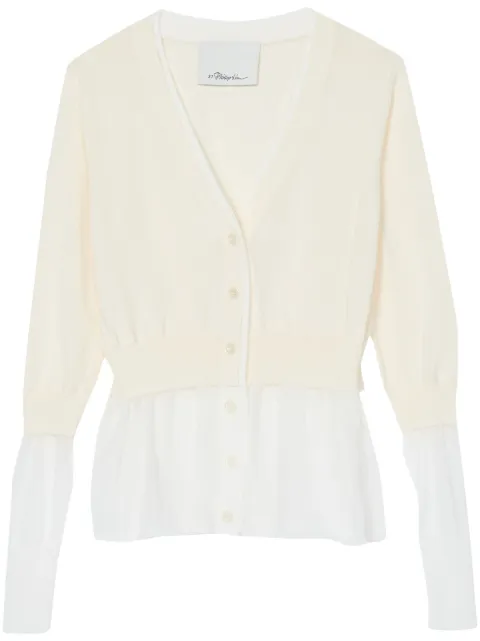 3.1 Phillip Lim cárdigan tejido a capas