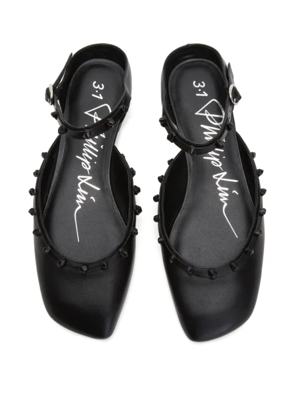 3.1 Phillip Lim メリージェーン フラットシューズ | ブラック