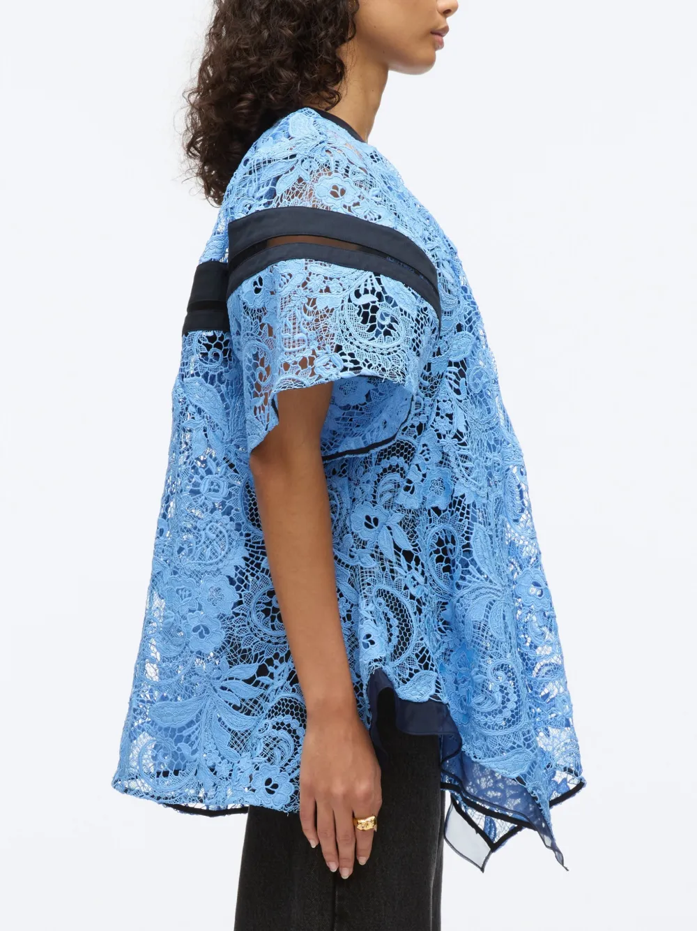 3.1 PHILLIP LIM LACE-PANEL BLOUSE