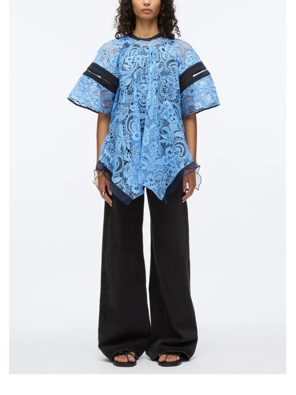 3.1 PHILLIP LIM LACE-PANEL BLOUSE