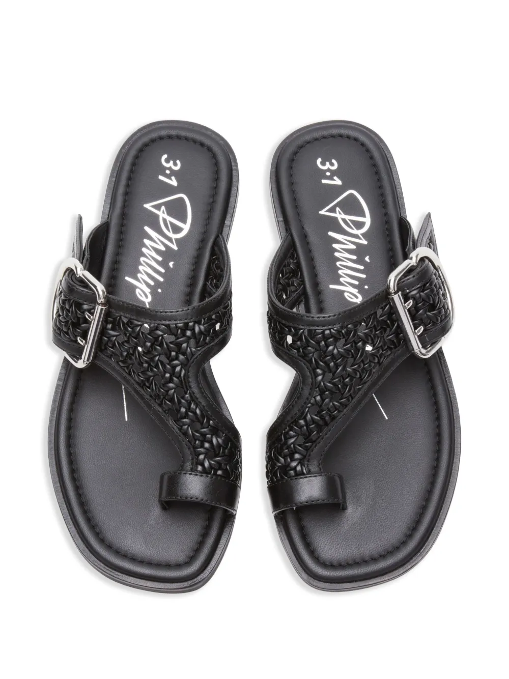 3.1 Phillip Lim macramé strap sandals Black