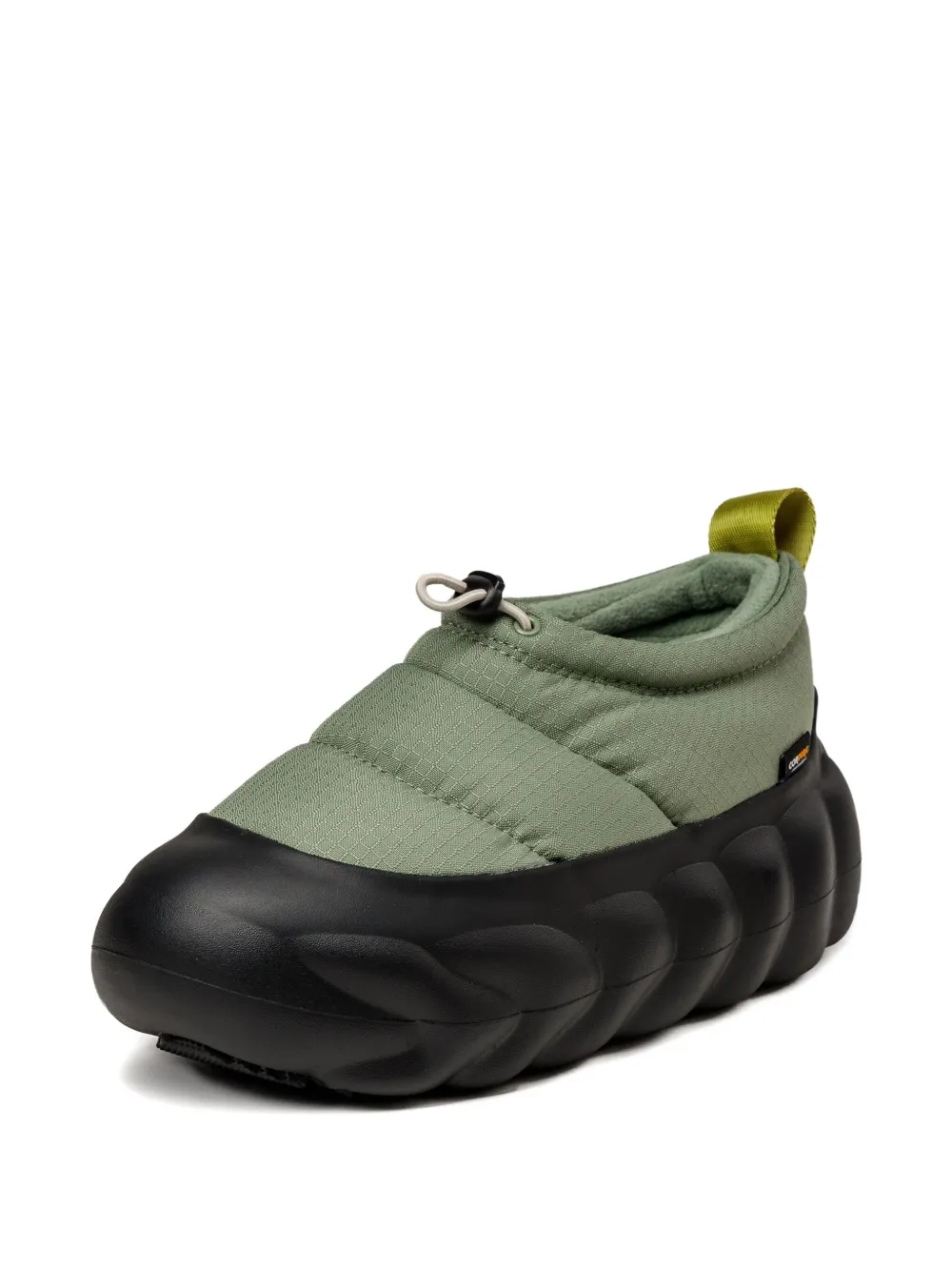 Crocs Overpuff Shorty slip-ons Green