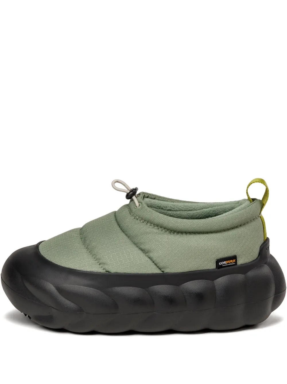 Crocs Overpuff Shorty slip-ons Green