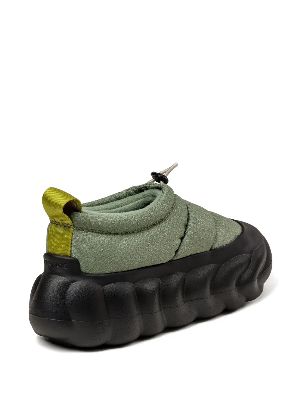 Crocs Overpuff Shorty slip-ons Green