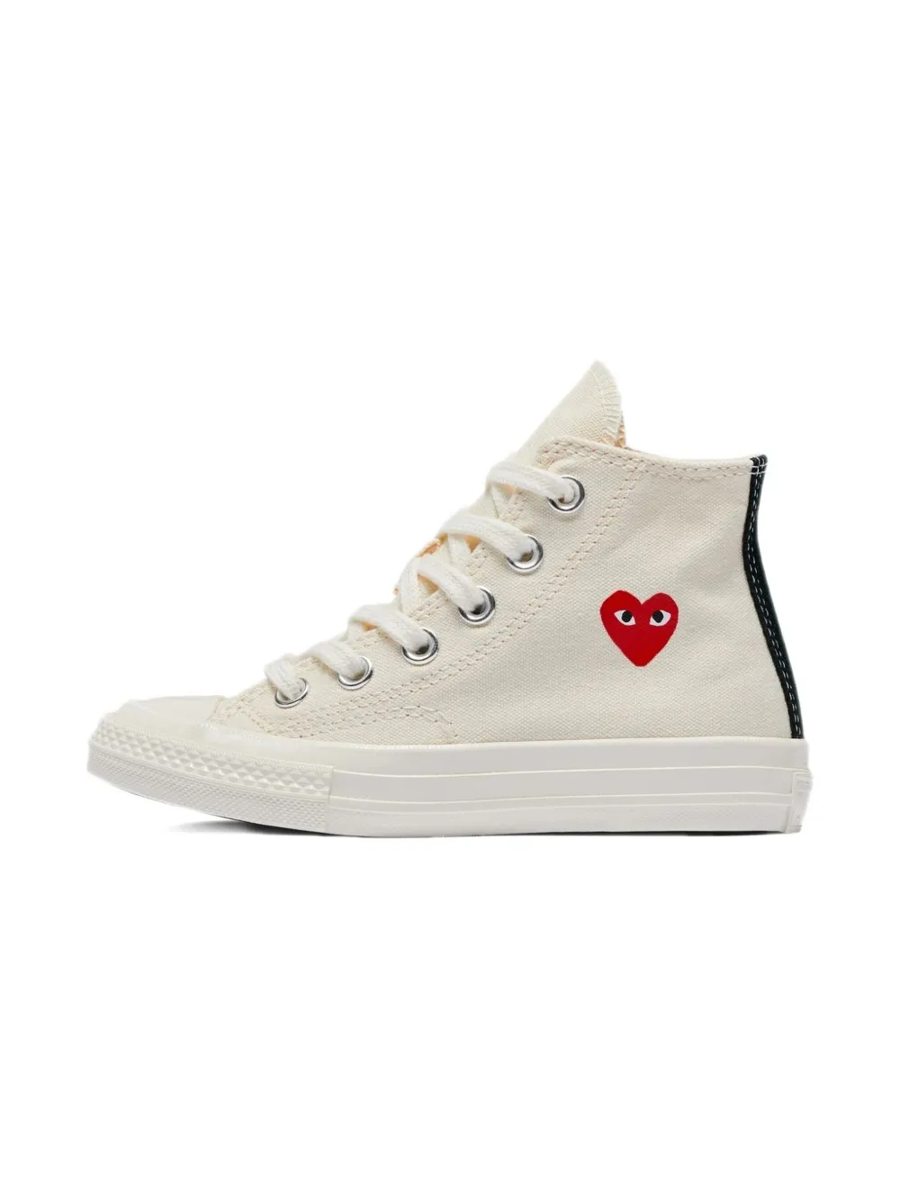 Converse Kids Chuck 70 High GS Comme des Garcons Play - Small Red Heart Black sneakers - Wit