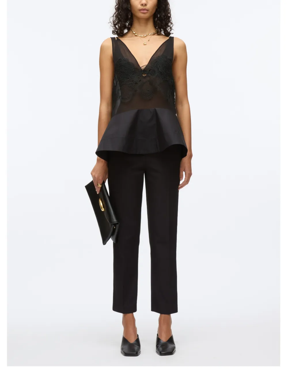 3.1 Phillip Lim Cropped broek Zwart